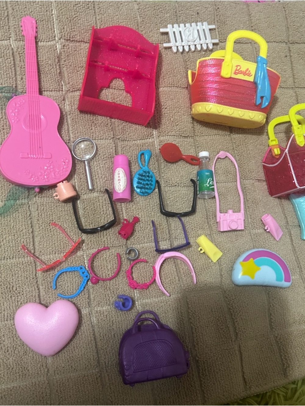 Barbie Assorted Pink & Yellow Fashion Accessory Set